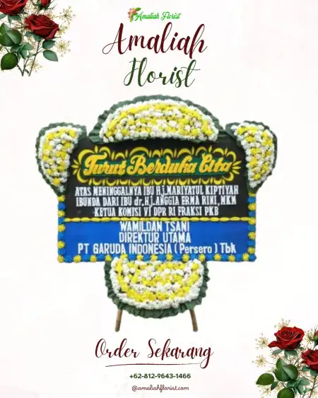 Papan Bunga Duka rumah duka abadi